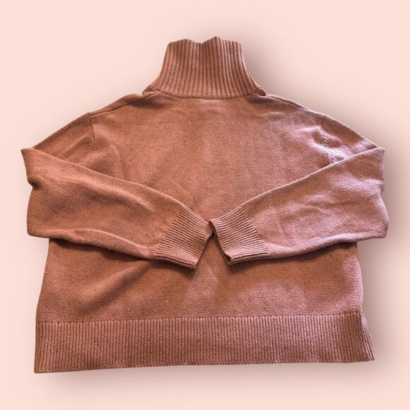 The North Face Sweater Womens XL Mesa Rose Wool Blend Crestview 1/4 Zip Pullover - Picture 2 of 10